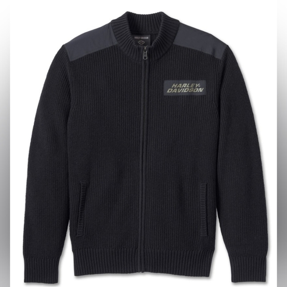 Men's Willie G Skull Sweater - Black BeautyPart Number: 96191-24VM size large - Picture 7 of 8